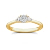 Thumbnail Image 0 of 9ct Yellow Gold 0.50ct Diamond Solitaire Baguette Shoulders Ring