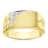 Thumbnail Image 1 of 9ct Yellow Gold Diamond Signet Ring