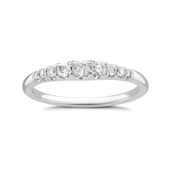 9ct White Gold Eternity 0.25ct Diamond Ring