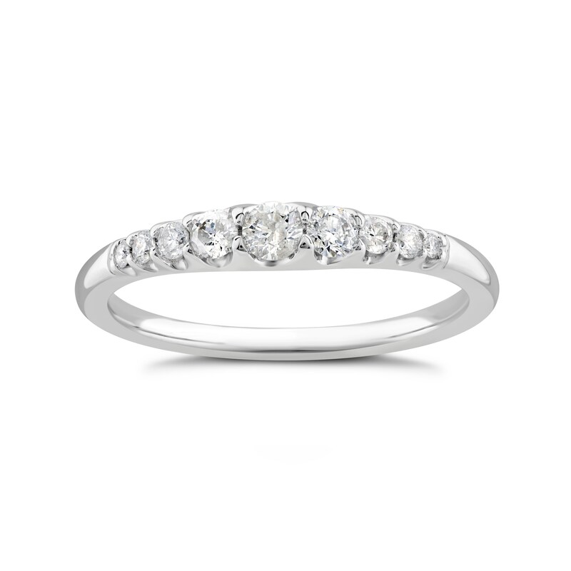 Main Image 1 of 9ct White Gold 0.25ct Diamond Eternity Ring