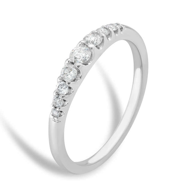 Main Image 2 of 9ct White Gold 0.25ct Diamond Eternity Ring