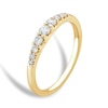 Thumbnail Image 2 of 9ct Yellow Gold 0.25ct Diamond Graduated Eternity Ring