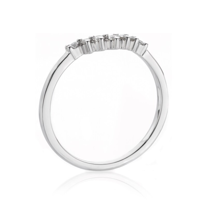 Main Image 3 of 9ct White Gold 0.13ct Diamond Eternity Ring