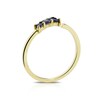 Thumbnail Image 3 of 9ct Yellow Gold Iolite Crossover Pinky Ring