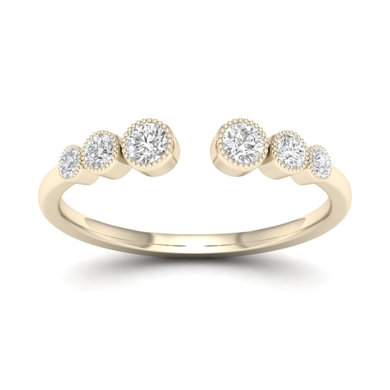 Sterling Silver and 18ct Gold Plated Vermeil 0.18ct Diamond 