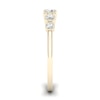 Thumbnail Image 4 of Sterling Silver & 18ct Gold Plated Vermeil 0.18ct Diamond Eternity Ring