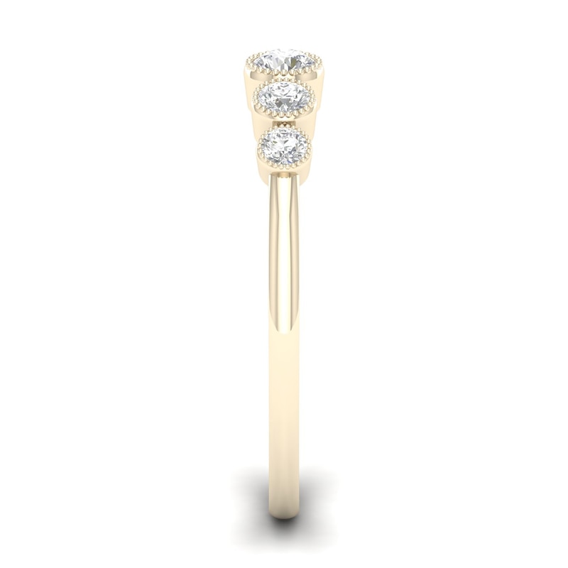 Main Image 4 of Sterling Silver & 18ct Gold Plated Vermeil 0.18ct Diamond Eternity Ring