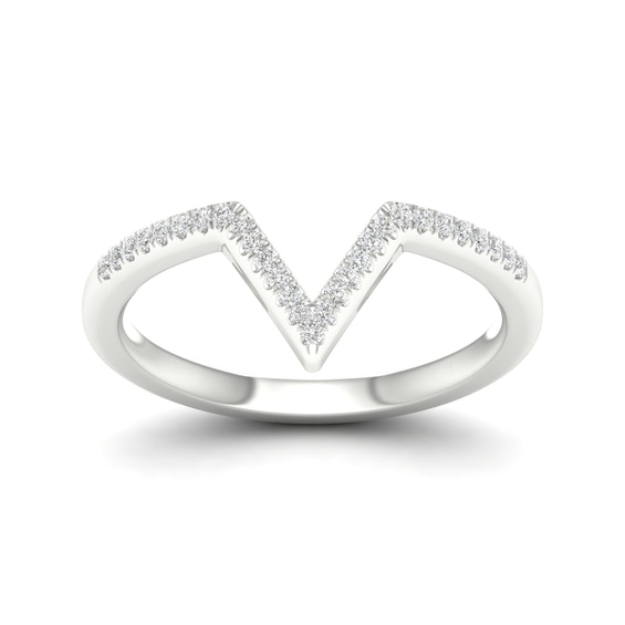 Sterling Silver 0.10ct Diamond Pave Eternity Ring