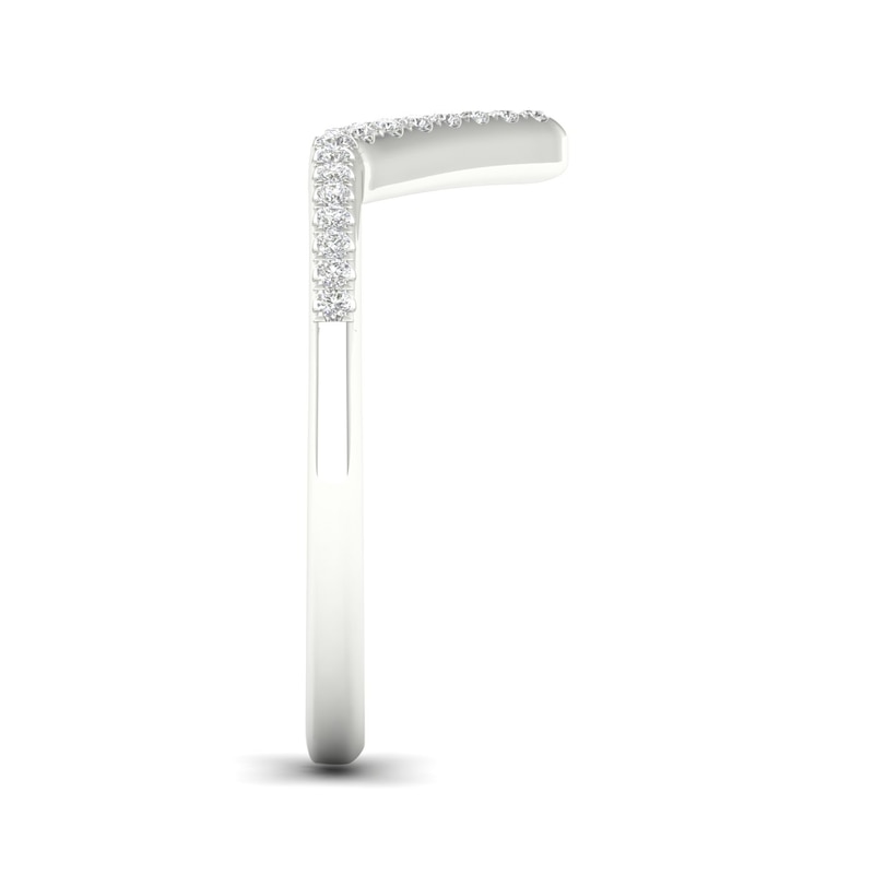 Main Image 4 of Sterling Silver 0.10ct Diamond Pavé Eternity Ring