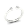 Thumbnail Image 1 of Silver 0.05ct Diamond Bezel Eternity Ring
