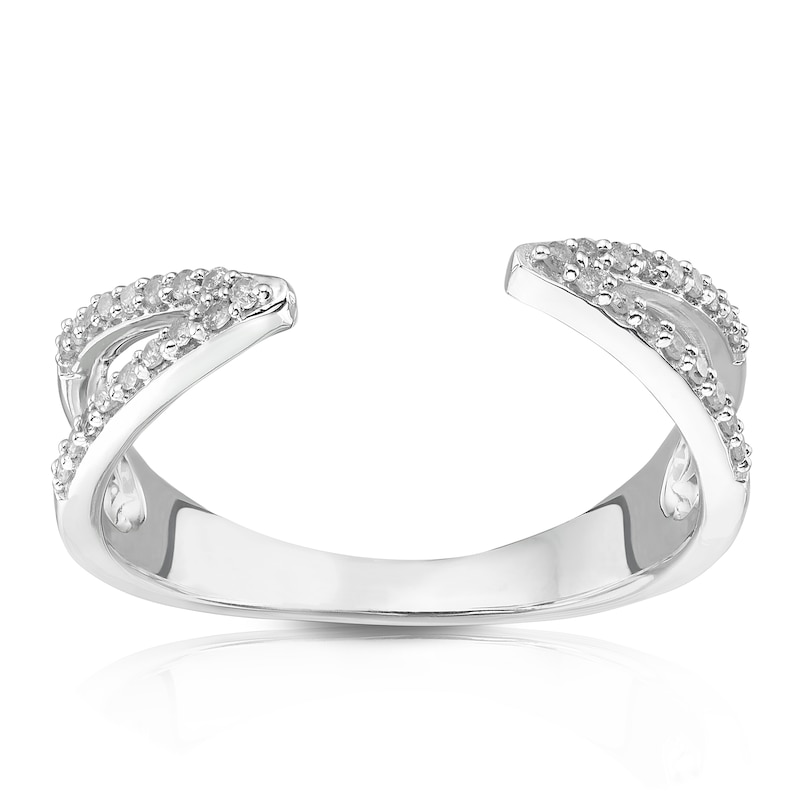 Silver 0.15ct Diamond Eternity Ring
