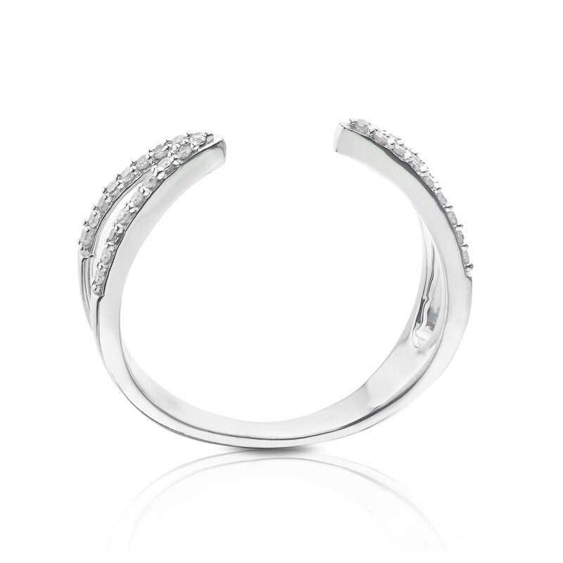 Silver 0.15ct Diamond Eternity Ring
