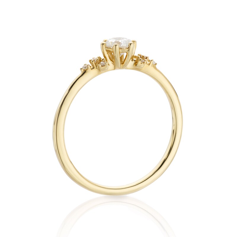 9ct Yellow Gold 0.33ct Diamond Solitaire Ring