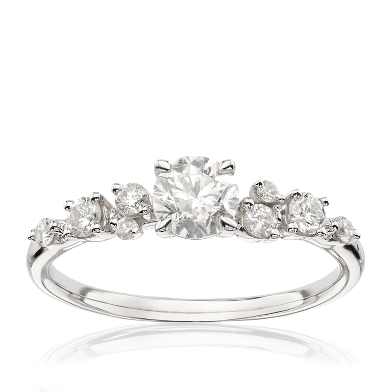 9ct White Gold 0.66ct Diamond Solitaire Ring