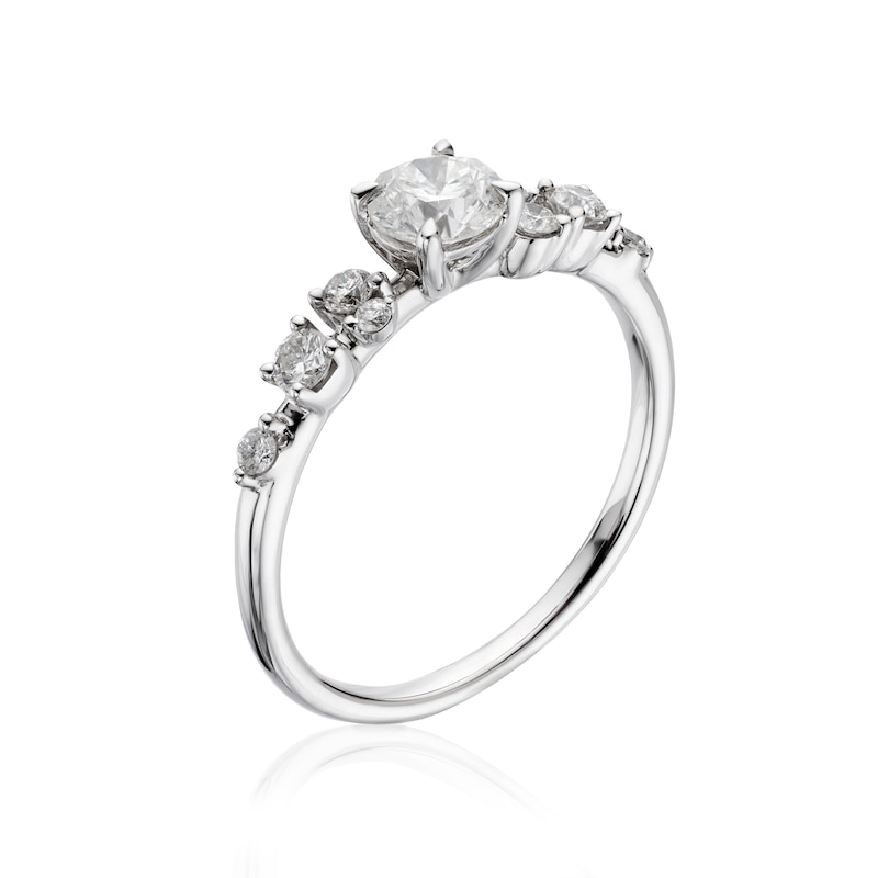 9ct White Gold 0.66ct Diamond Solitaire Ring