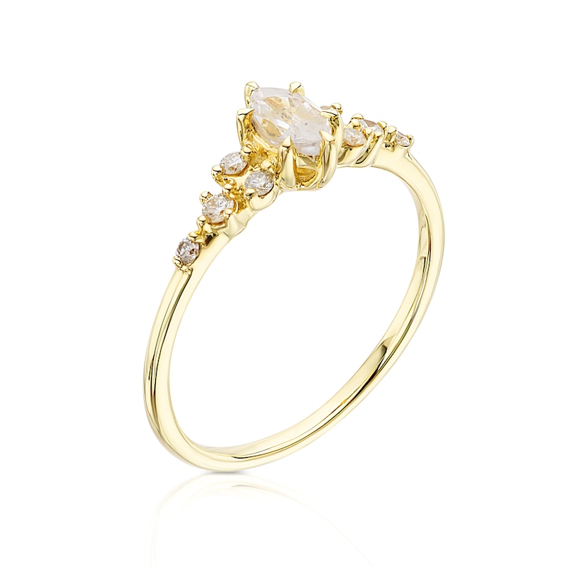 9ct Yellow Gold 0.40ct Diamond Marquise Solitaire Ring