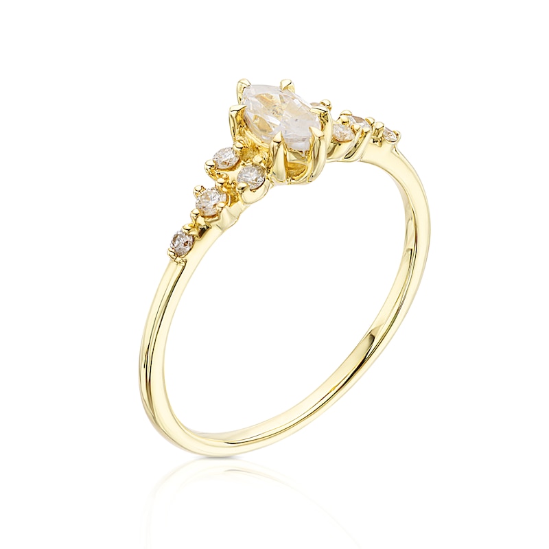 Main Image 2 of 9ct Yellow Gold 0.40ct Diamond Marquise Solitaire Ring