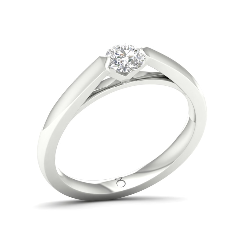 The Diamond Story 18ct White Gold Solitaire 0.30ct Diamond Ring