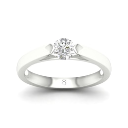 The Diamond Story 18ct White Gold Solitaire 0.50ct Diamond Ring