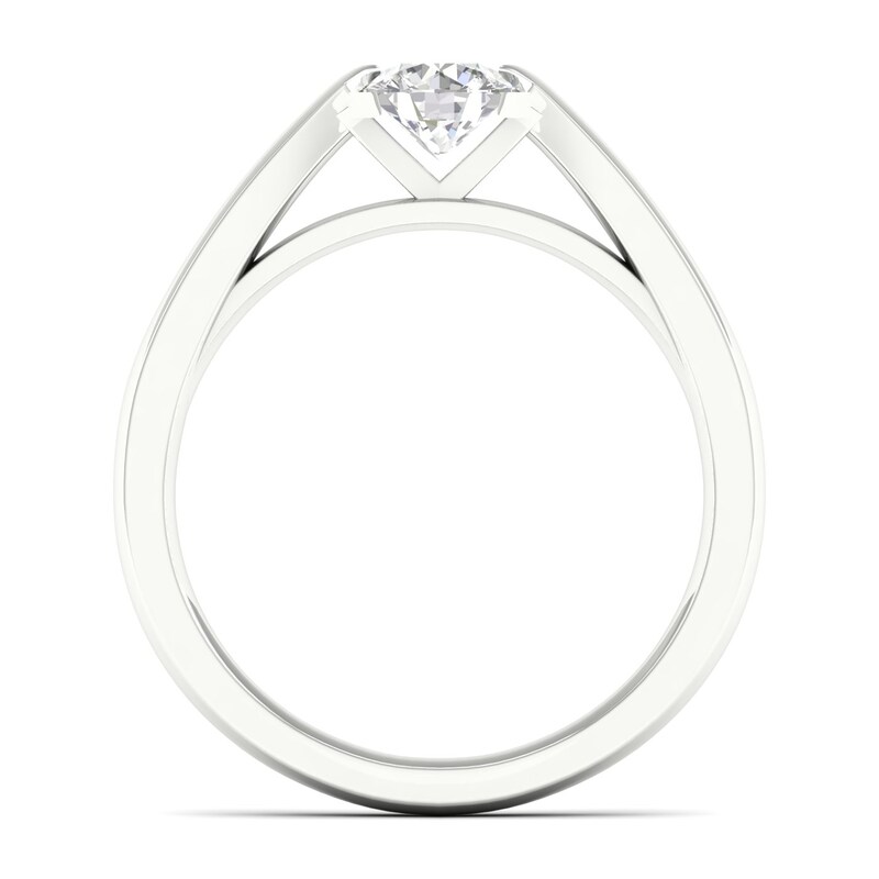 Main Image 3 of The Diamond Story 18ct White Gold Solitaire 0.50ct Diamond Ring