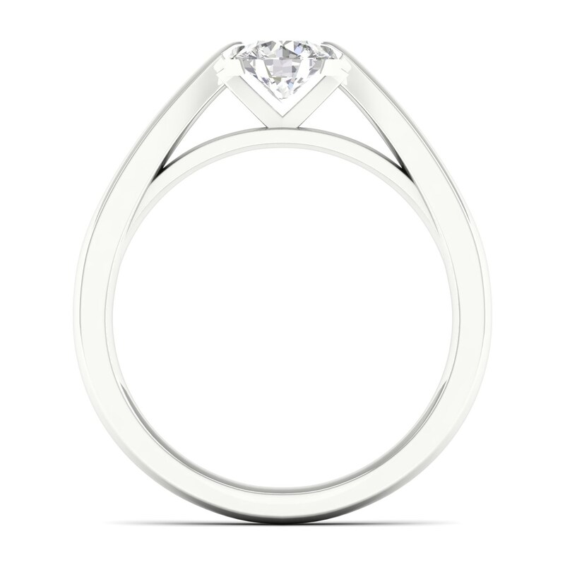 The Diamond Story 18ct White Gold Solitaire 0.50ct Diamond Ring