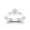 Thumbnail Image 0 of The Diamond Story 18ct White Gold Rub Over Solitaire 0.50ct Diamond Ring