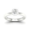 Thumbnail Image 0 of The Diamond Story 18ct White Gold Rub Over Solitaire 0.50ct Diamond Ring