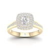 Thumbnail Image 0 of The Diamond Story 18ct Yellow Gold Double Halo 0.50ct Total Diamond Ring