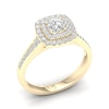 Thumbnail Image 1 of The Diamond Story 18ct Yellow Gold Double Halo 0.50ct Total Diamond Ring