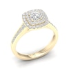 Thumbnail Image 2 of The Diamond Story 18ct Yellow Gold Double Halo 0.50ct Total Diamond Ring