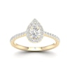 Thumbnail Image 1 of The Diamond Story 18ct Yellow Gold Pear 0.50ct Total Diamond Ring