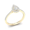 Thumbnail Image 2 of The Diamond Story 18ct Yellow Gold Pear 0.50ct Total Diamond Ring