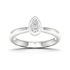 Thumbnail Image 0 of The Diamond Story 18ct White Gold Rub Over Pear Solitaire 0.30ct Diamond Ring