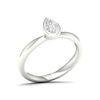 Thumbnail Image 2 of The Diamond Story 18ct White Gold Rub Over Pear Solitaire 0.30ct Diamond Ring