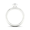 Thumbnail Image 3 of The Diamond Story 18ct White Gold Rub Over Pear Solitaire 0.30ct Diamond Ring