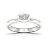 Thumbnail Image 1 of The Diamond Story 18ct White Gold Rub Over Solitaire 0.37ct Diamond Ring