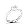 Thumbnail Image 1 of The Diamond Story 18ct White Gold Rub Over Solitaire 0.37ct Diamond Ring