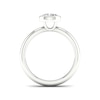 Thumbnail Image 3 of The Diamond Story 18ct White Gold Rub Over Solitaire 0.37ct Diamond Ring