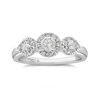 Thumbnail Image 1 of Emmy London 18ct White Gold 0.50ct Diamond Triology Ring