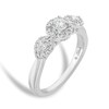 Thumbnail Image 2 of Emmy London 18ct White Gold 0.50ct Diamond Triology Ring