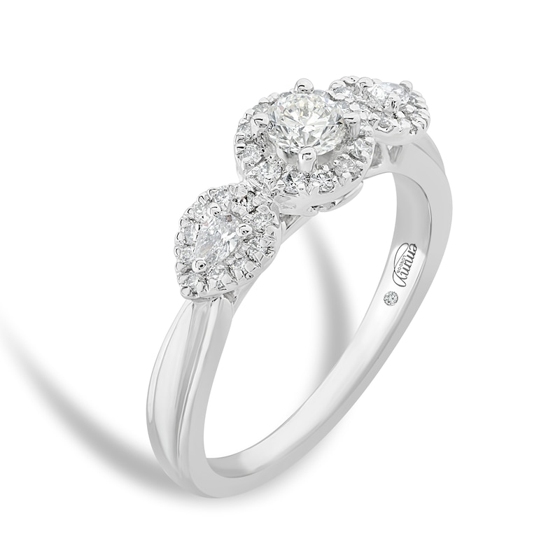 Emmy London 18ct White Gold 0.50ct Diamond Triology Ring