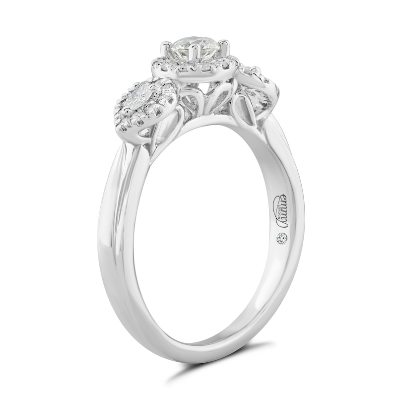 Emmy London 18ct White Gold 0.50ct Diamond Triology Ring