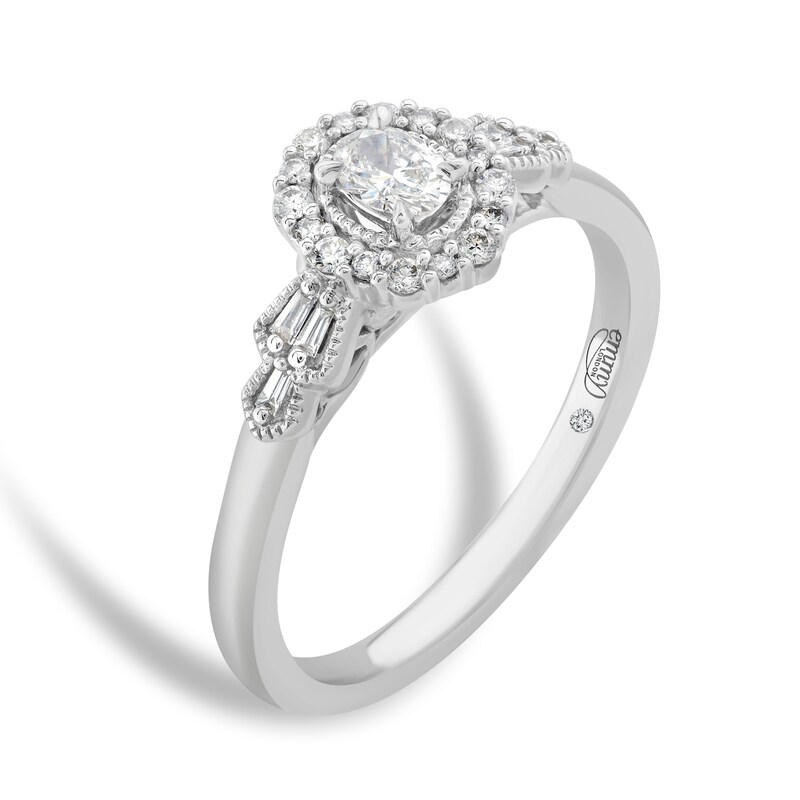 Main Image 1 of Emmy London 9ct White Gold 0.25ct Total Diamond Ring