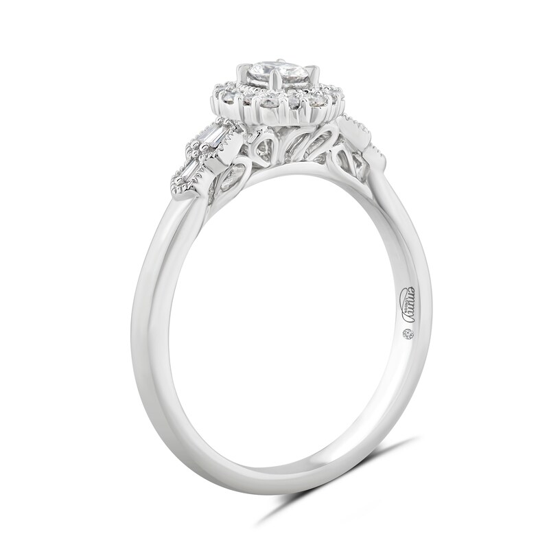 Main Image 2 of Emmy London 9ct White Gold 0.25ct Total Diamond Ring