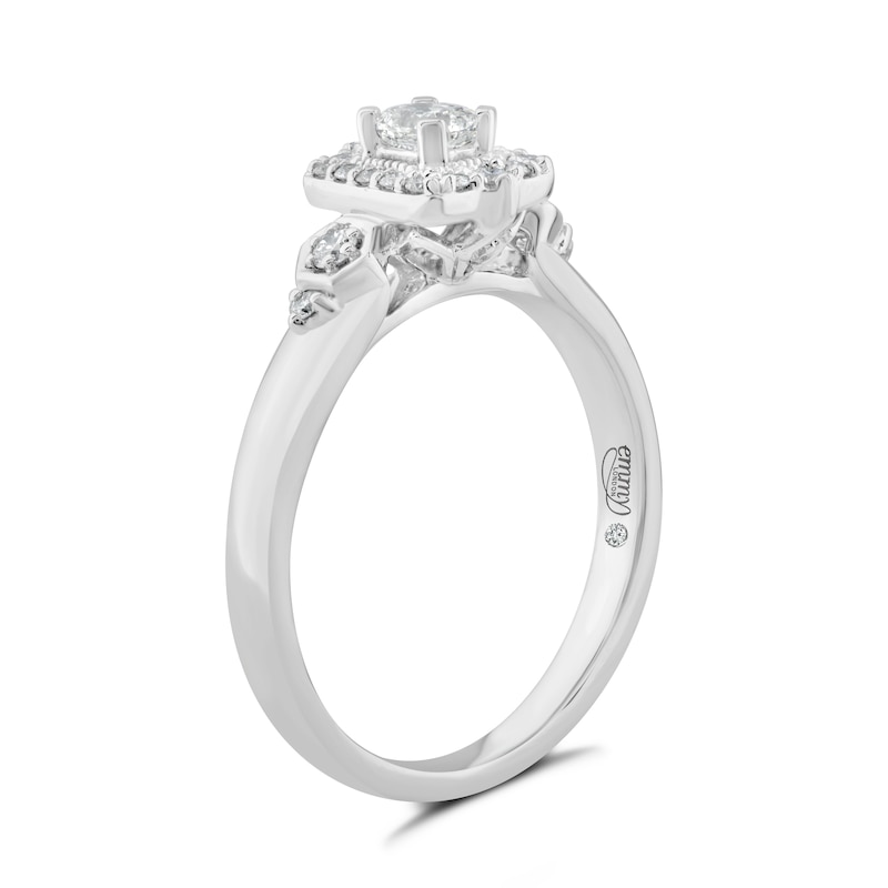 Emmy London Platinum 0.33ct Total Diamond Ring | H.Samuel