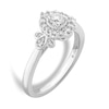 Thumbnail Image 1 of Emmy London 18ct White Gold 0.33ct Diamond Round Halo Ring