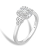 Thumbnail Image 1 of Emmy London 18ct White Gold 0.33ct Diamond Cushion Halo Ring