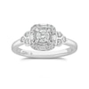 Thumbnail Image 2 of Emmy London 18ct White Gold 0.33ct Diamond Cushion Halo Ring