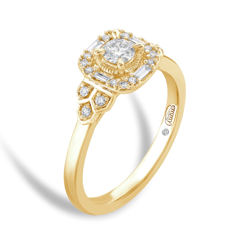 Main Image 1 of Emmy London 18ct Yellow Gold 0.33ct Total Diamond Ring