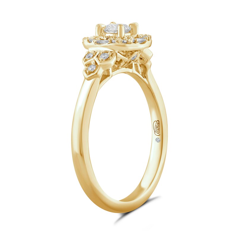 Main Image 2 of Emmy London 18ct Yellow Gold 0.33ct Total Diamond Ring